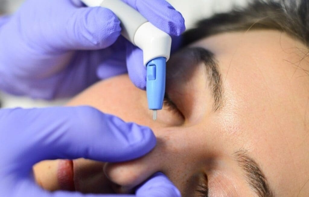 Agnes RF treatment for under-eye bags and tightening at OC Weight Loss and MedSpa