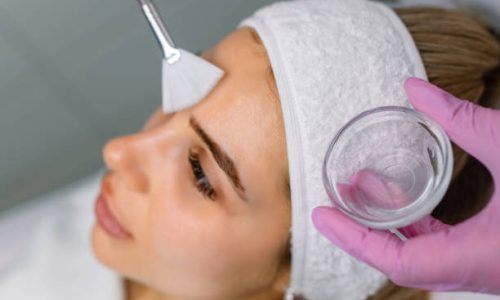 Chemical Peel Face Treatment with Retinol Serum