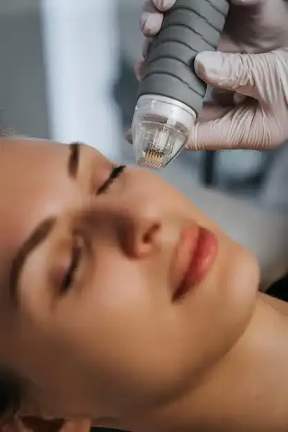 Agnes RF microneedling procedure for acne, eye bags, and facial contouring at OC Weight Loss and MedSpa