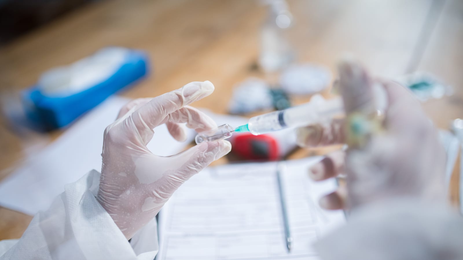 Glass vial and fine syringe on a sterile tray — botox vs dysport at OC Weight Loss & Med Spa, Mission Viejo