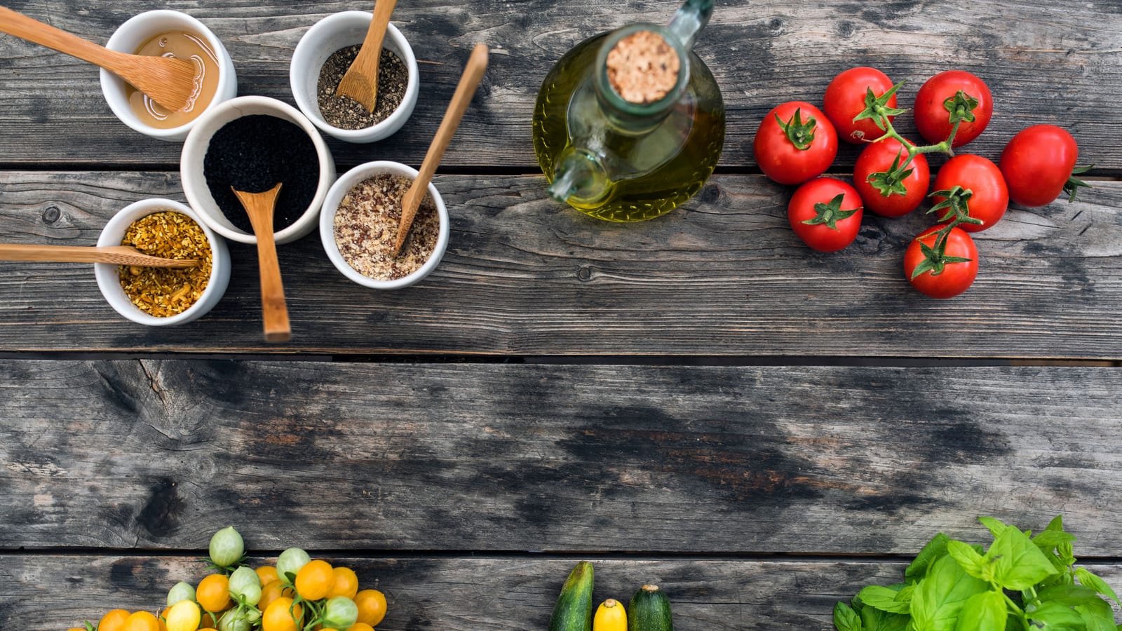 Fresh vegetables and a prepared salad bowl on a wooden table — coolsculpting and diet at OC Weight Loss & Med Spa, Mission