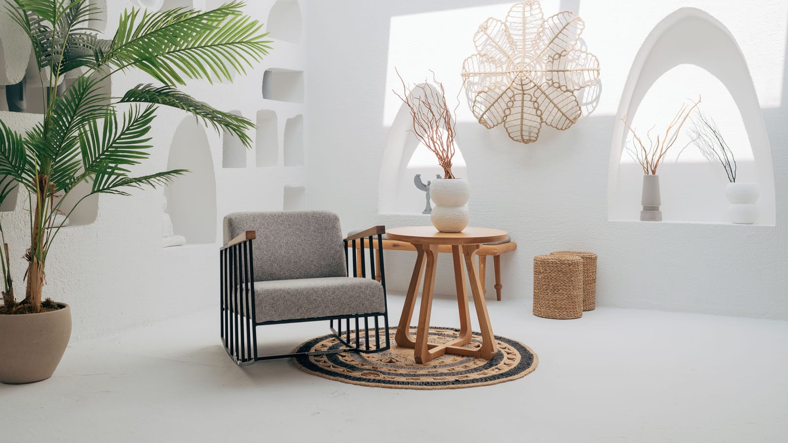 Calm, softly lit sitting area with linen furnishings and a potted plant — b12 injections for weight loss at OC Weight Loss &