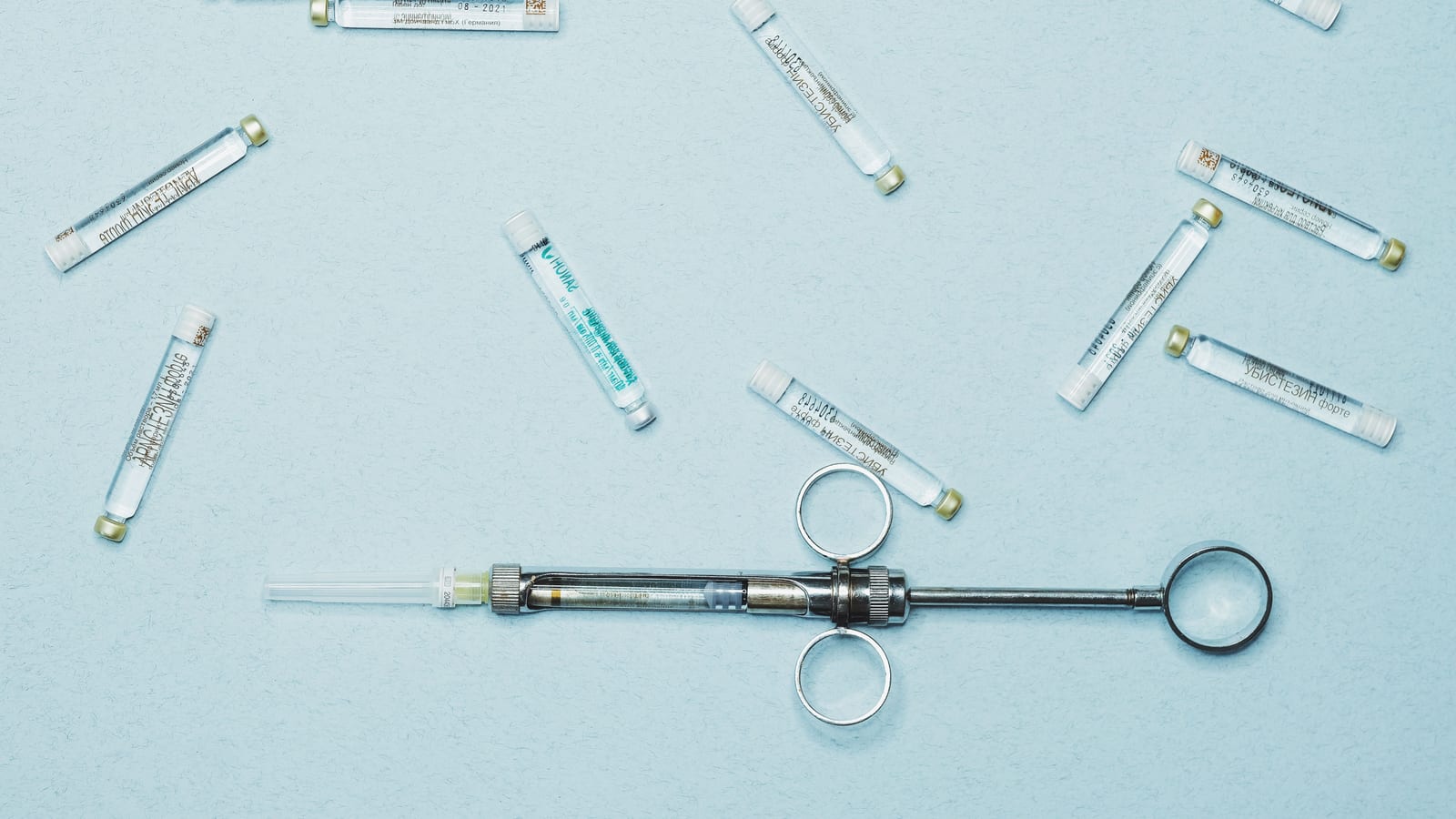 Fine syringe and glass vial on a stainless tray — lipotropic injections for weight loss at OC Weight Loss & Med Spa, Mission