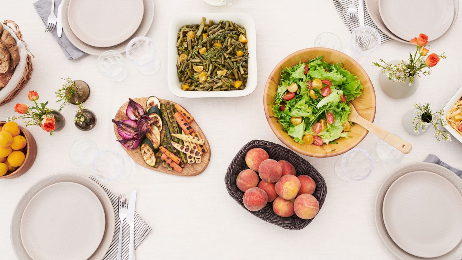 Fresh vegetables and a prepared salad bowl on a wooden table — medical weight loss at OC Weight Loss & Med Spa, Mission Viejo