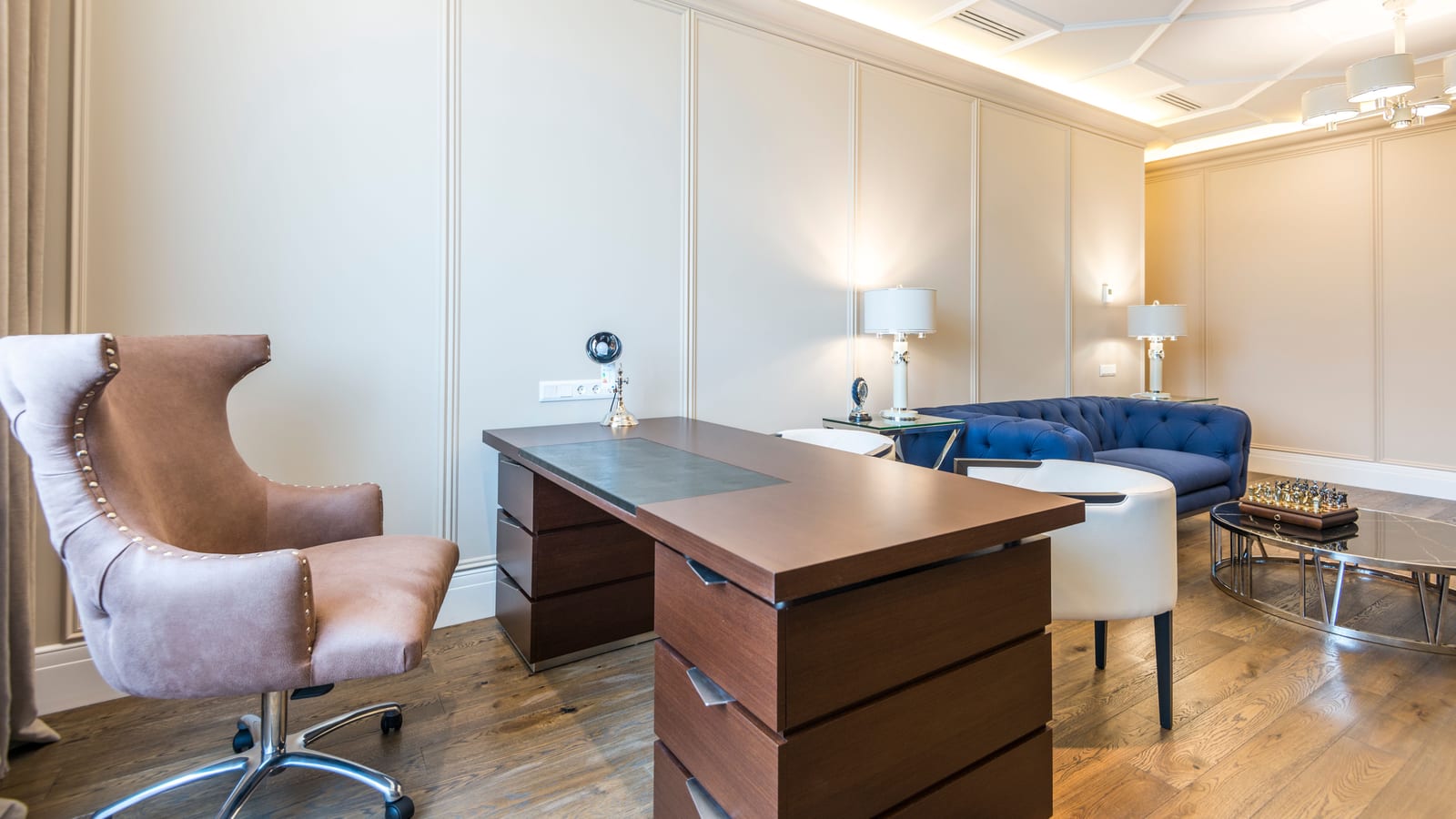 Clinician’s consultation room with a desk and window light — perimenopause vs. menopause at OC Weight Loss & Med Spa