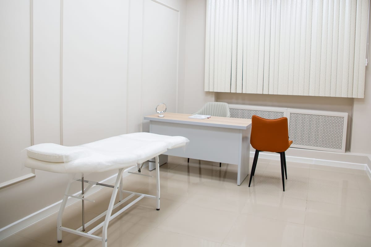 A consultation room, where a first visit starts with an assessment rather than a sale