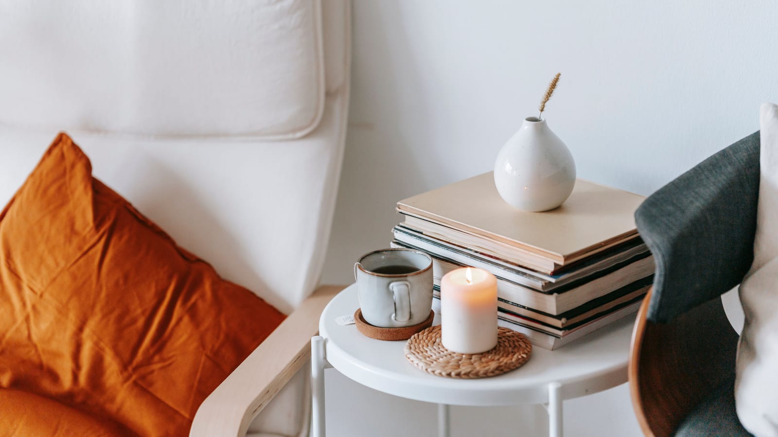 Calm, softly lit sitting area with linen furnishings and a potted plant — weight loss plateau at OC Weight Loss & Med Spa